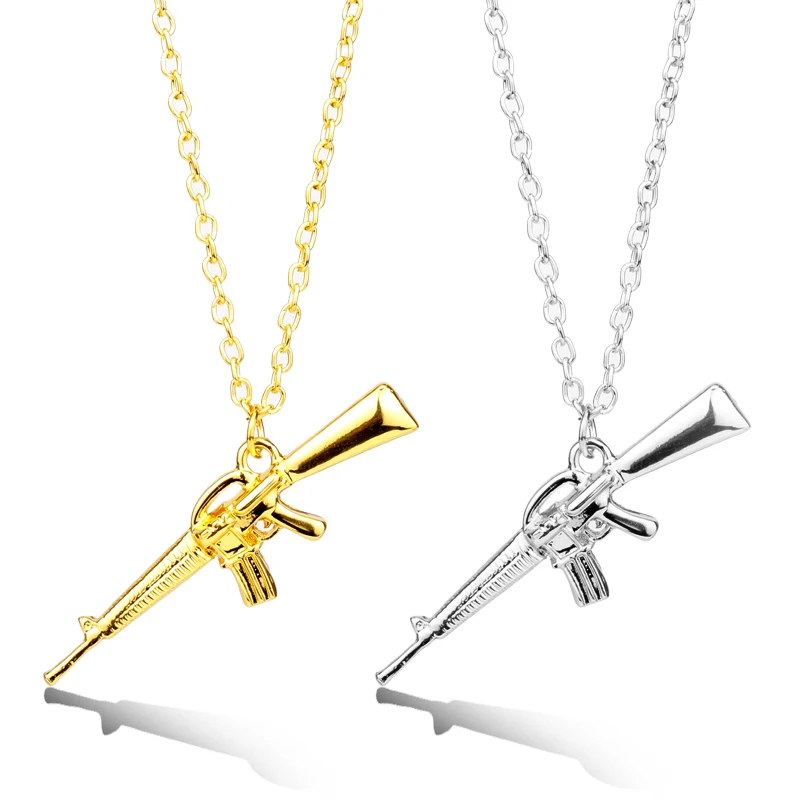 Ожерелье мужское в стиле хип-хоп модная цепочка со звеньями для пистолета CF