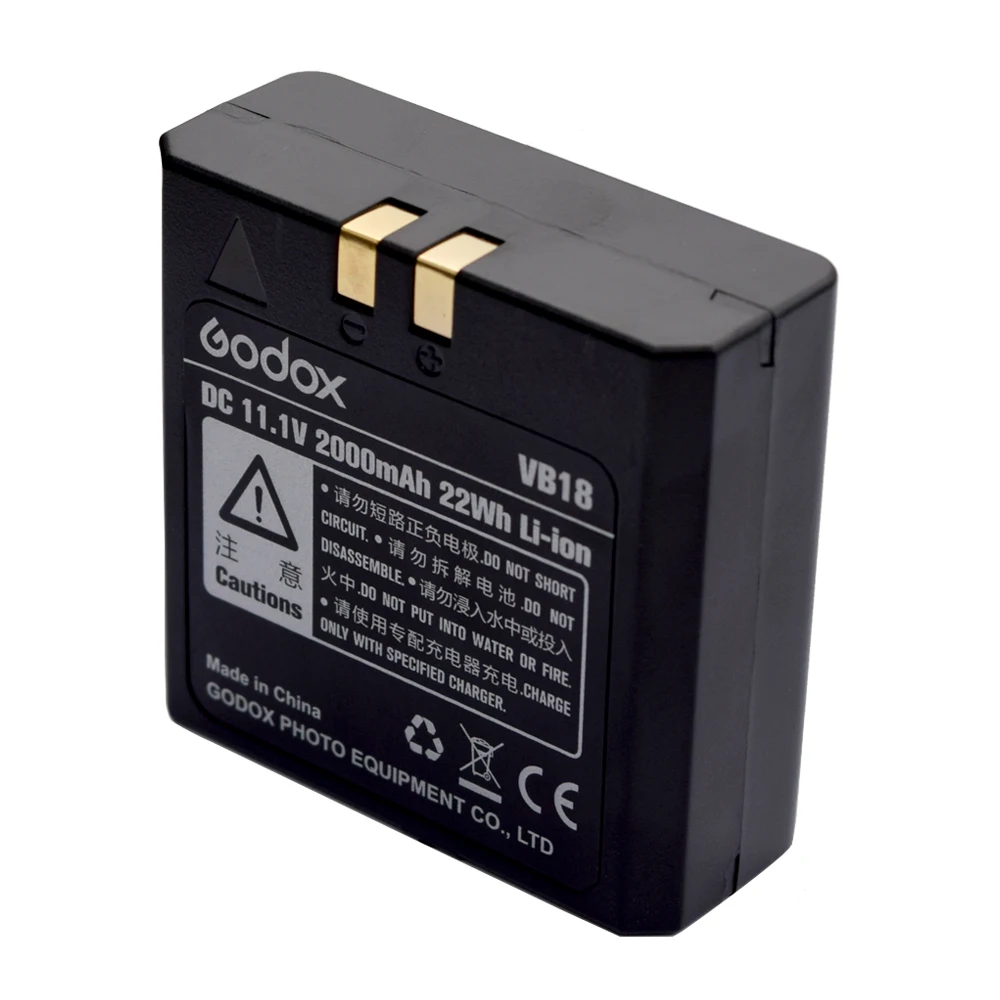 Godox VB18 литий ионный аккумулятор + зарядное устройство UC18 зарядный кабель для