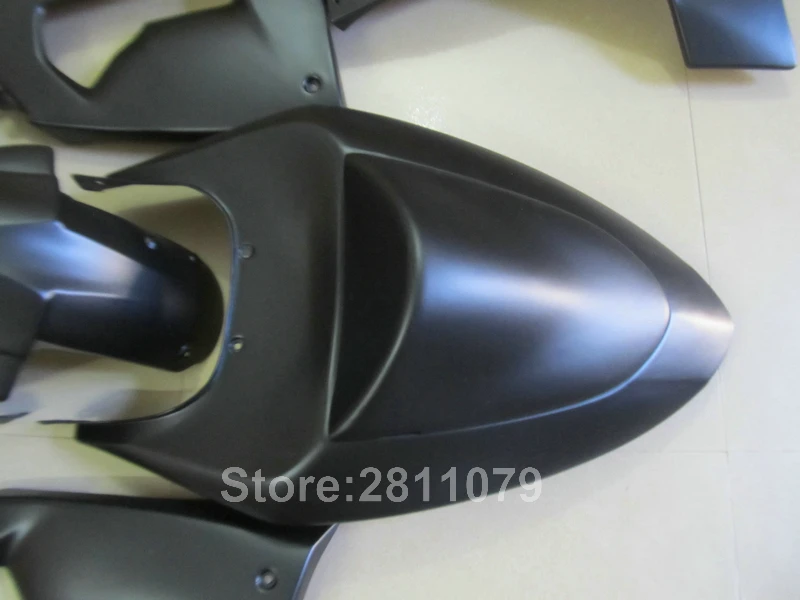 Высококачественный пластиковый обтекатель для Kawasaki Ninja ZX6R 05 06 матовый черный 2005