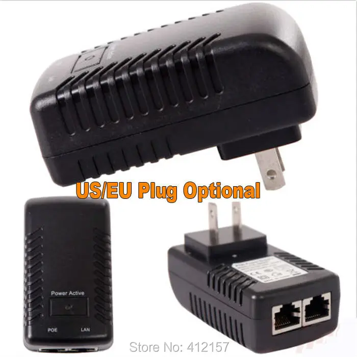 POE адаптер для камеры видеонаблюдения 48 В 0 5 А|plug us|plug ethernetplug eu |