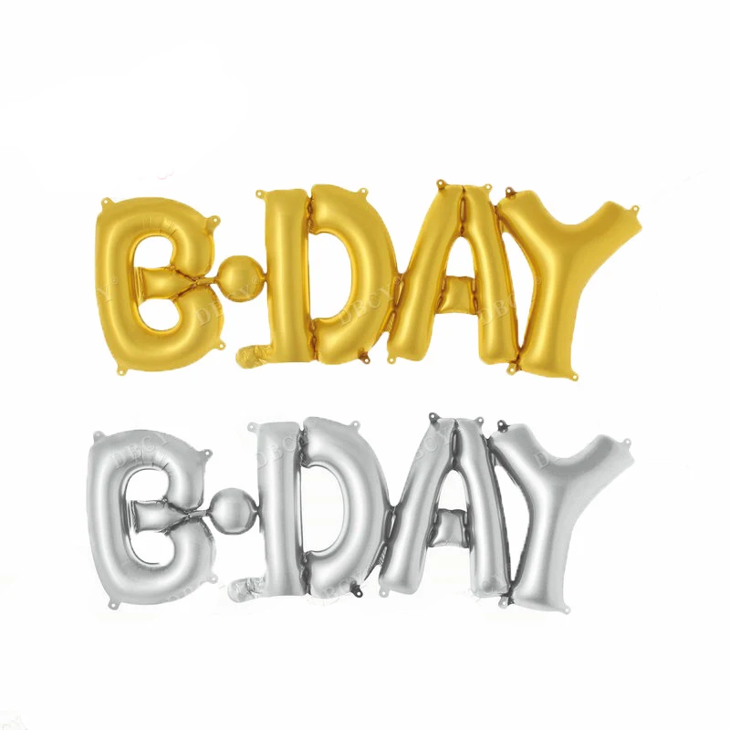 Воздушные шары из фольги с надписью HAPPY &amp BDAY | Дом и сад