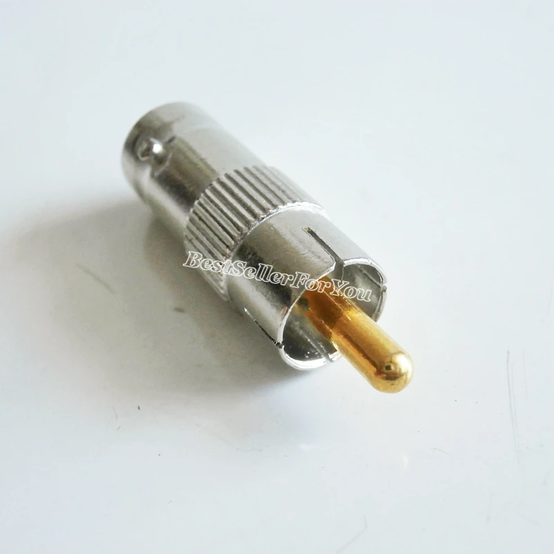 

1Pcs BNC Female Socket Plug to RCA Phono Male Adapter Connector For CCTV Camera