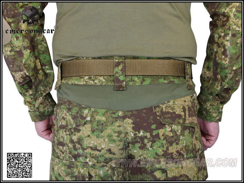 Gen2 Tempur рубашка BDU &amp Celana bantalan memerangi seragam Hutan belang-belang kamuflase militer Охота части | Спорт и