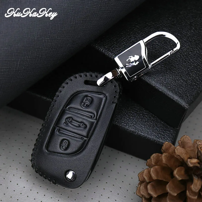 Кожаный чехол для ключа автомобиля Citroen C2 C3 C4 C5 C4L DS3 DS4 DS5 DS6 флип-чехол