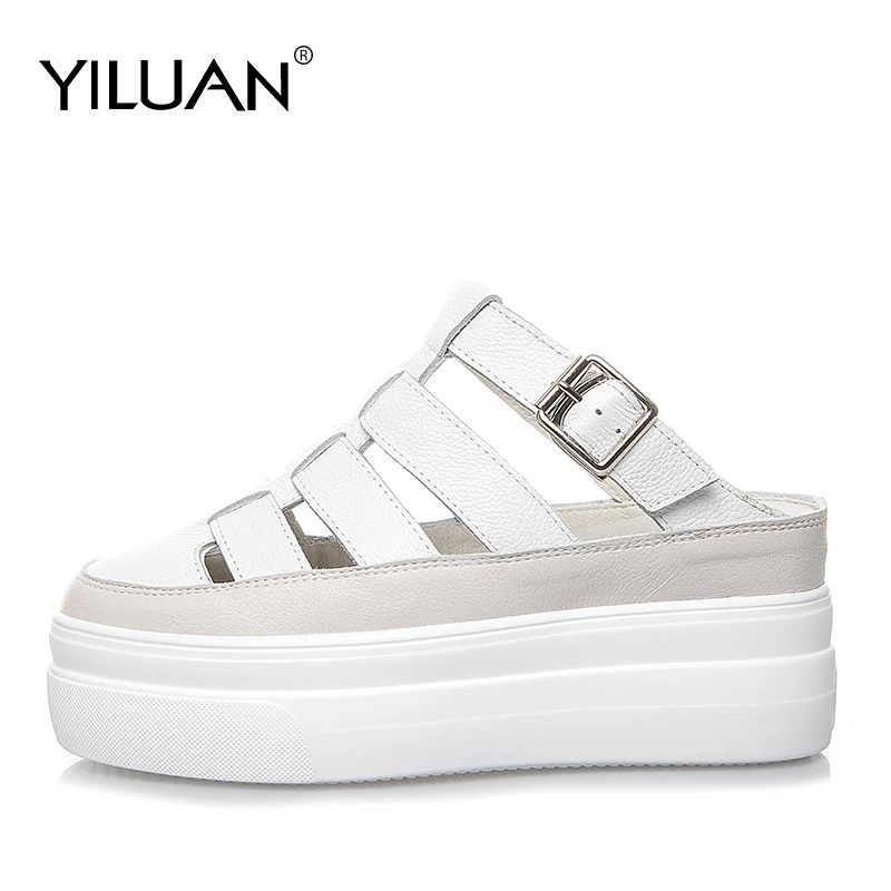 Yiluan 2019 Новинка Модные женские босоножки на высоком каблуке туфли лодочки Обувь