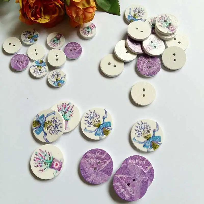 50 шт. деревянные пуговицы с 2 отверстиями 15/20/25 мм|wooden buttons|wooden button holesgarment accessories |