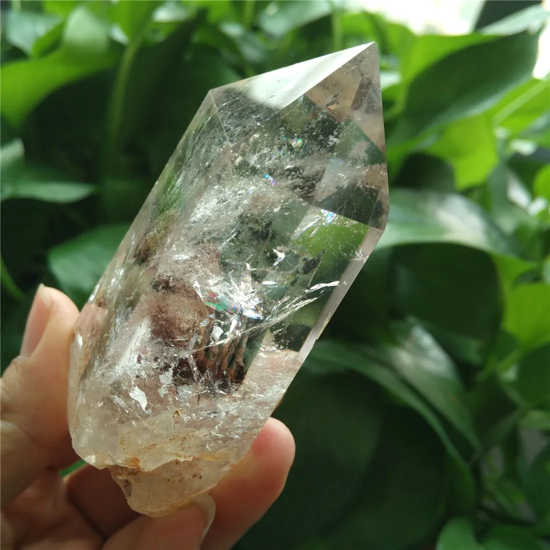 Кристал фантом точка призрак кварцевая палочка Wicca камни Кристаллы Камень