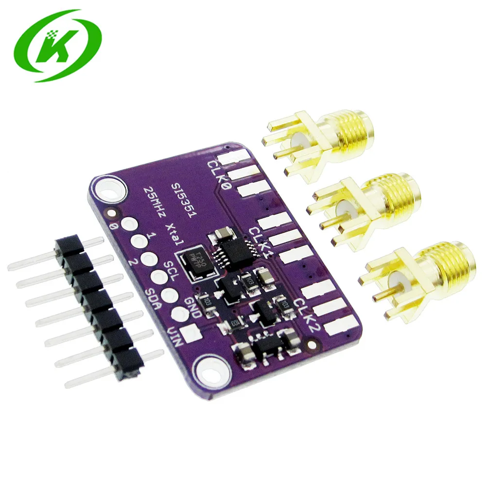 CJMCU 5351 Si5351A Si5351 I2C 25MHZ часы контроллера генератор Breakout Board 8KHz до 160MHz 3 5VDC|Запасные