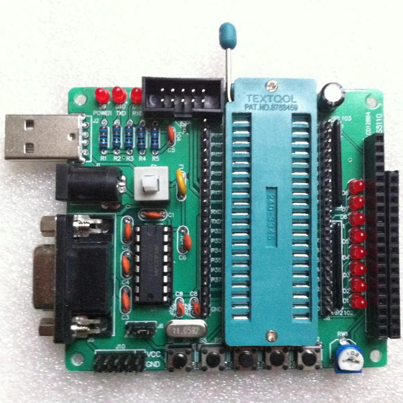 C51/AVR Совет По Развитию Микроконтроллер Обучения Доска DIY Kit Набор STC89C52 MCU