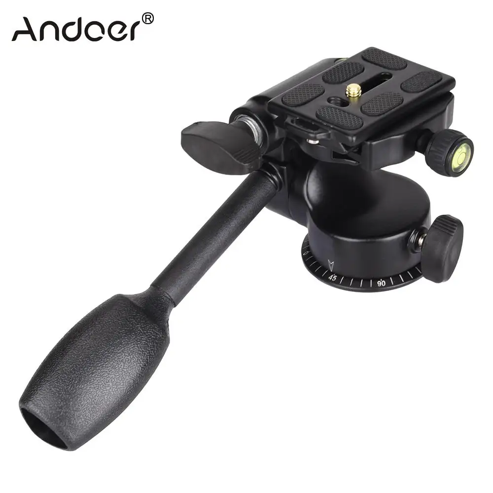 Штатив Трипод Andoer Q08 с шаровой головкой 3 полосная головка коромысло