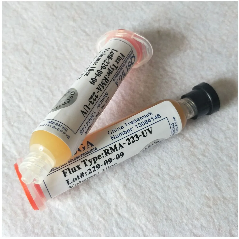 5 шт. DIY паяльной пасты нечистое припоя 10cc флюсовая паста RMA223 RMA-223 RMA-223-UV для