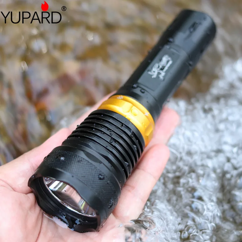 YUPARD Q5 LED 700 люмен Дайвинг дайвер фонарик подводный водонепроницаемый Бесплатная