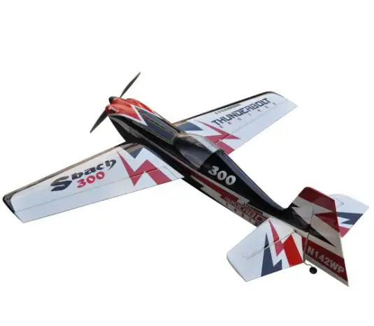 Black-White Flight Sbach 300 55 дюймов 3D Электрический пробкового дерева 3D Летающий RC самолет с неподвижным крылом модель - Цвет: Black-White