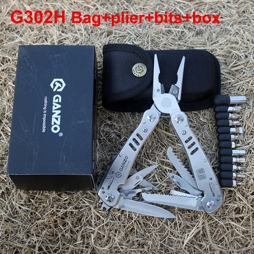 Ganzo G302 G302H многофункциональный инструмент нож плоскогубцы EDC инструменты Ganzo складные Мультитулы плоскогубцы G302H Многофункциональные ножи для выживания - Цвет: G302H GANZO