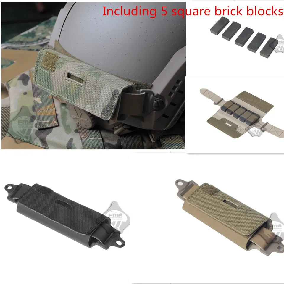 Ops-Core стильный Быстрый задний противовес Чехол для шлема включая 5 квадратных