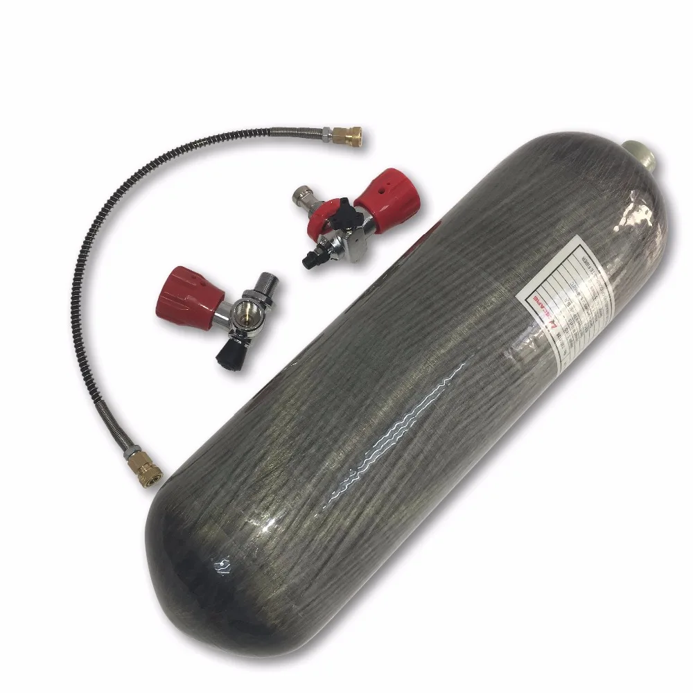 AC168101 Acecare 6.8L CE 4500psi Пейнтбольный бак из углеродного волокна Воздушный PCP Калибр