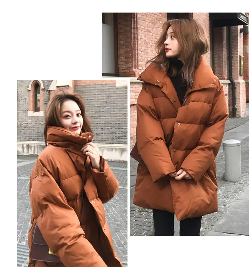 Oversized Coats Stand Collar Winter Jacket Women Down Cotton Parka Thicken Warm Long Coat Women Parkas Mujer Winter Coat C5607