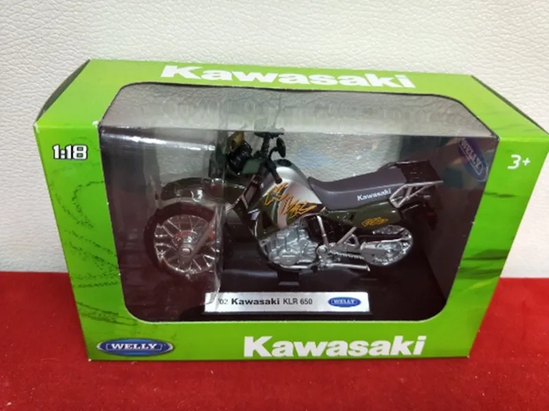 Модель мотоцикла WELLY в масштабе 1/18 модель KAWASAKI KLR650 SUZUKI GSX-R750 MV AGUSTA BRUTALE 990R литая