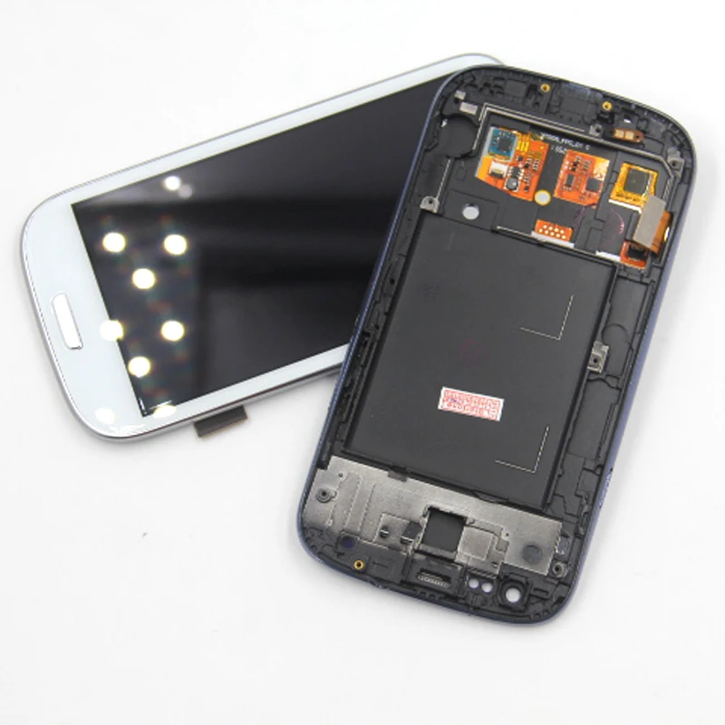 ЖК-дисплей i9300 совместимый с Samsung Galaxy S III S3 сенсорный дигитайзер сменной рамкой |