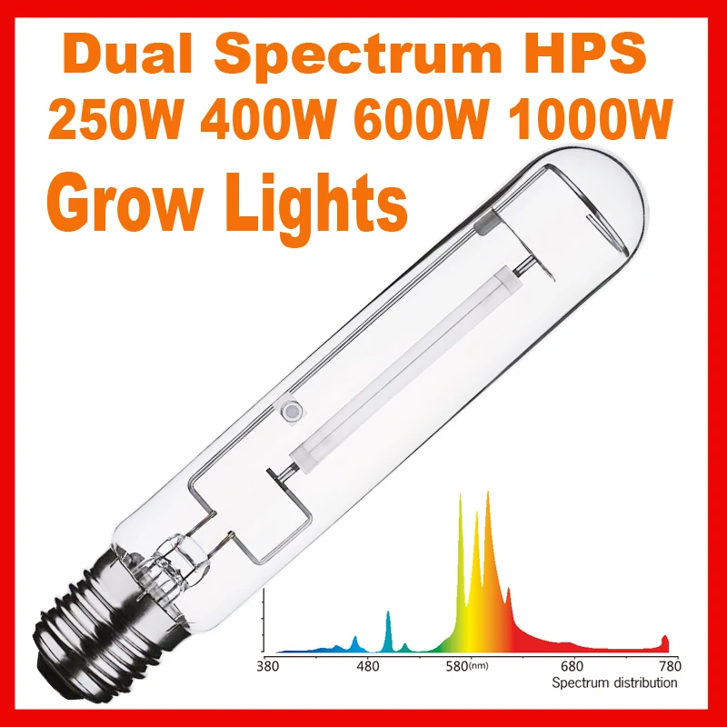 Free Shipping 250W Watt Dual Spectrum HPS High Pressure Sodium Bulb Grow Light Lamp for Hydroponics Horticulture Greenhouse | Лампы и