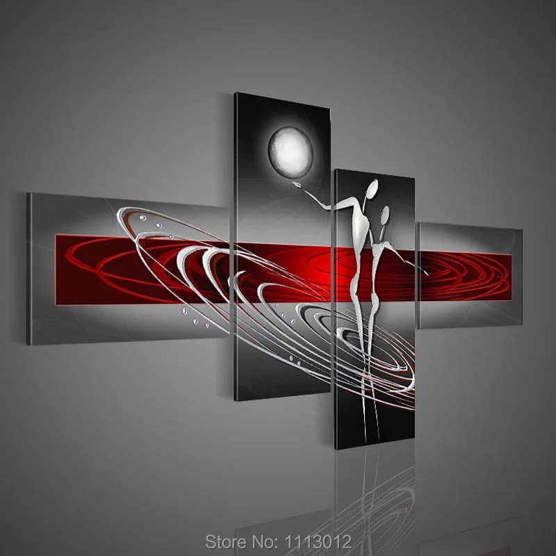 Набор для рисования маслом на холсте 4 панели|picture into oil painting|painting and decorating picturespicture