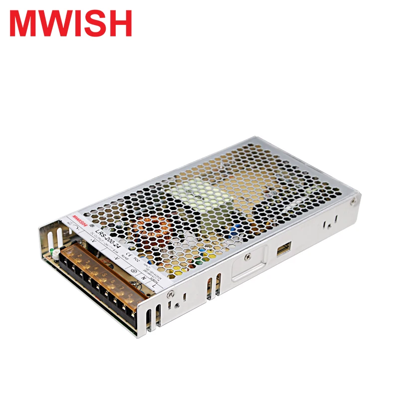 Mwish LRS импульсный источник питания LRS-200-24 один выход ac dc 200 Вт 24 В источника |