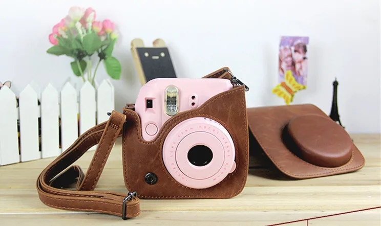 Для Fujifilm Instax Mini 8 8+ 9 Аксессуары для камеры цветы из искусственной кожи Защитная сумка на плечо Чехол