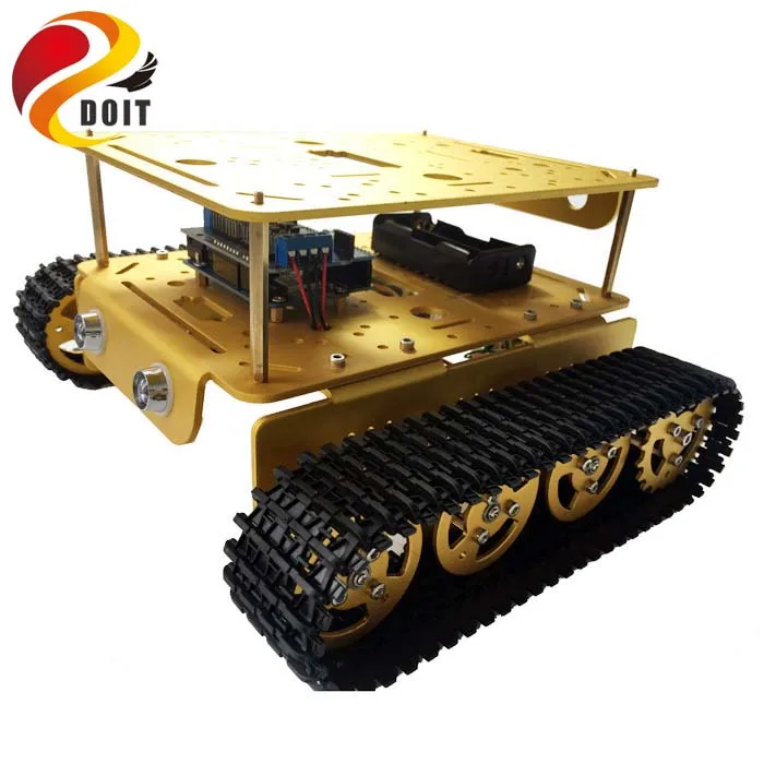 Двухслойное шасси для танка DT200 RC WiFi Робот Танк модель автомобиля ESPduino