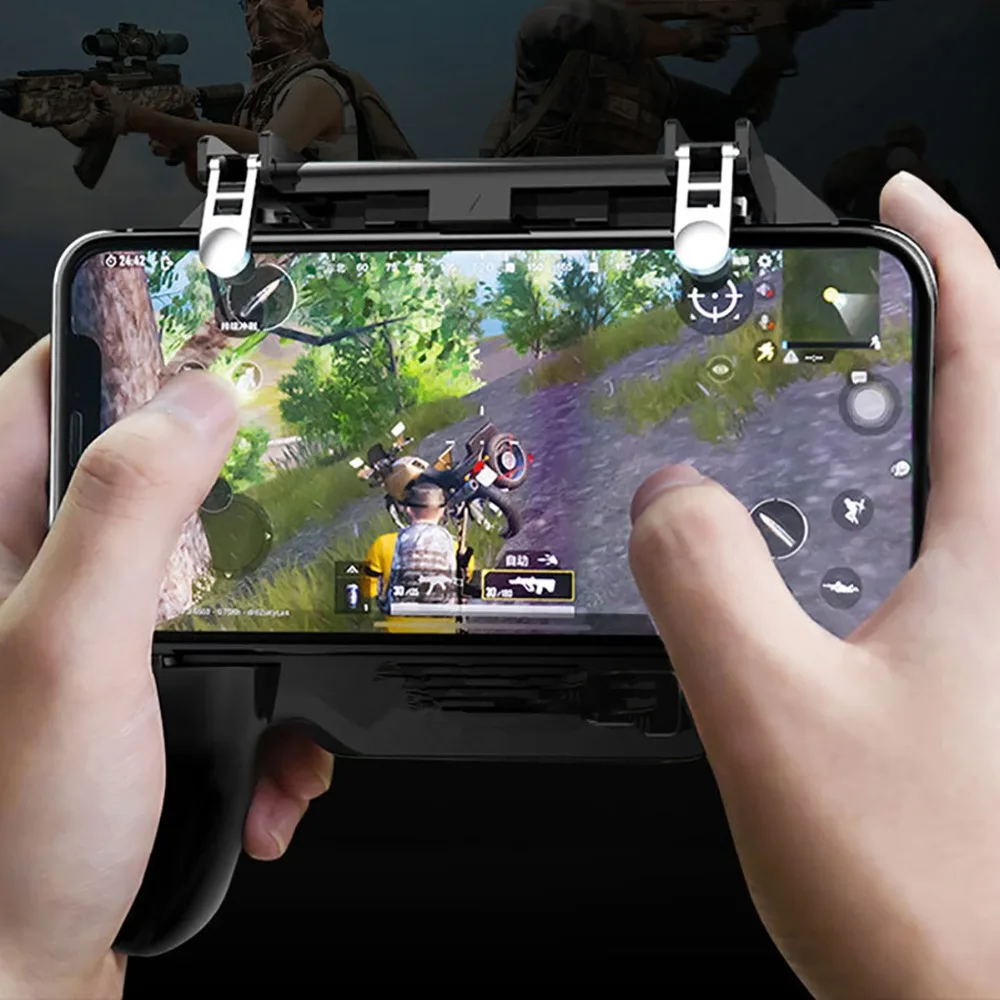 Для контроллера Pubg геймпад мобильный триггер L1R1 джойстик для шутеров игровой коврик держатель телефона кулер вентилятор с 2000/4000 мАч power Bank
