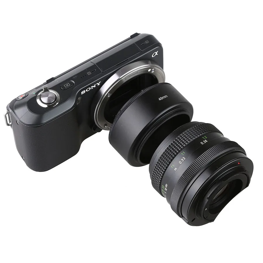 Макрообъектив для камеры NEX49/52/55/58/62/67/72 мм металлический адаптер обратного хода