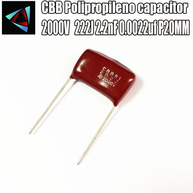 8 шт 2000V 2KV 222J 2.2nF 0 0022 мкФ P20 полипропиленовый пленочный конденсатор шаг 20