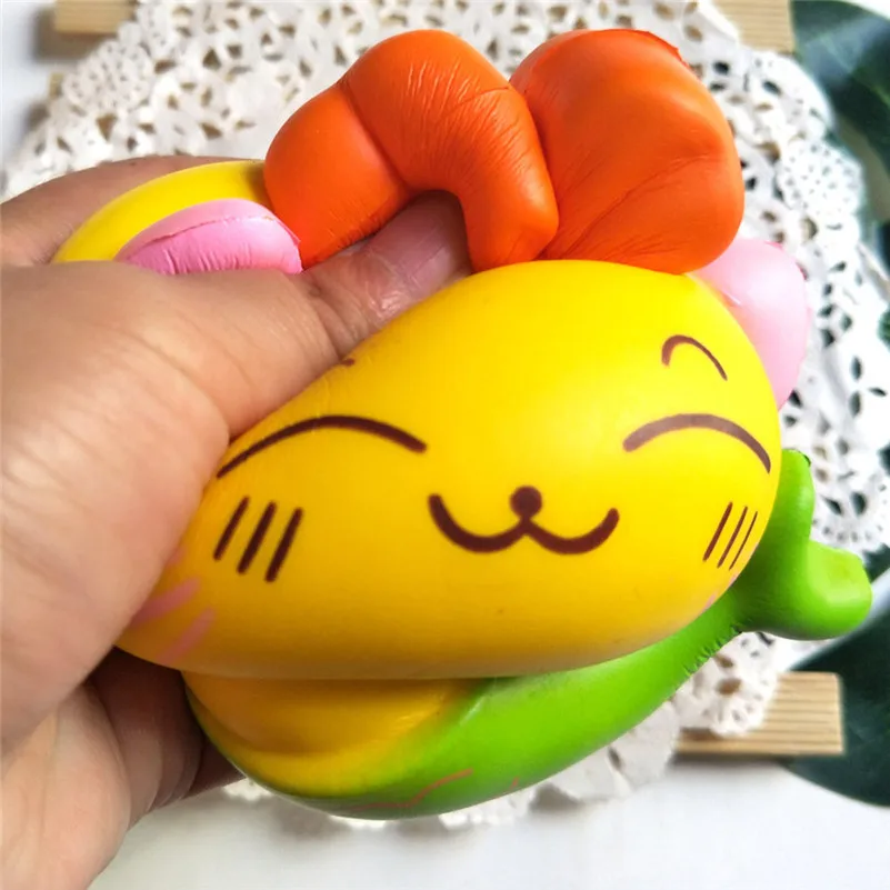 S Squishies Очаровательная котенок медленно Восстанавливающий форму крем сжимаемая