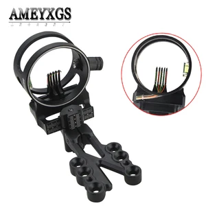 Регулируемый 5-контактный узловой лук 0,019 дюйма, оптоволоконный оптический микроконтроллер с прицельсветильник кой, аксессуары для охоты и стрельбы