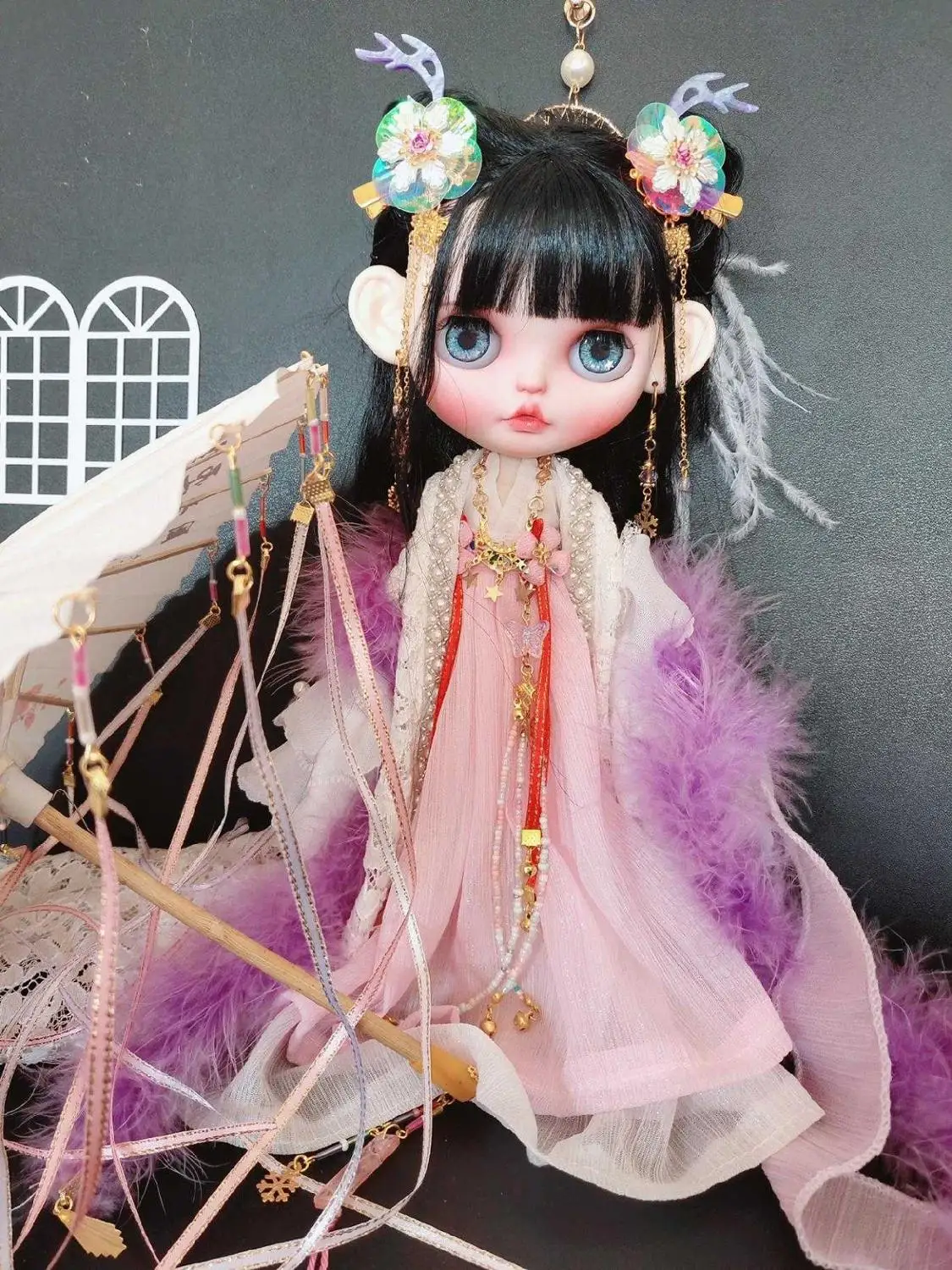 Китайская одежда Hanfu для кукол Blyth Одежда licca azone платье 0704|Куклы| |
