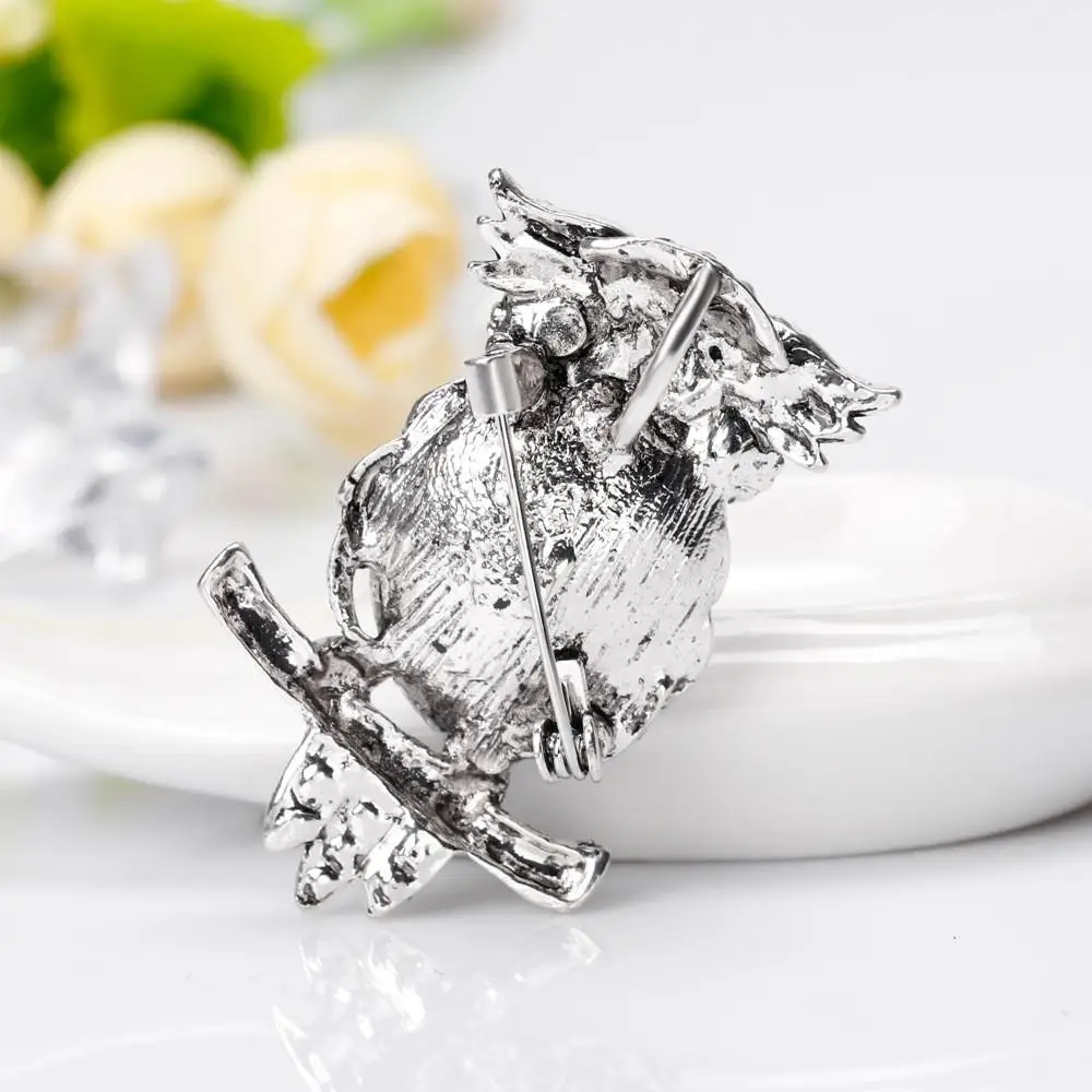 XIUFEN модные женские туфли для девочек изящные броши уникальный сова Shimmer