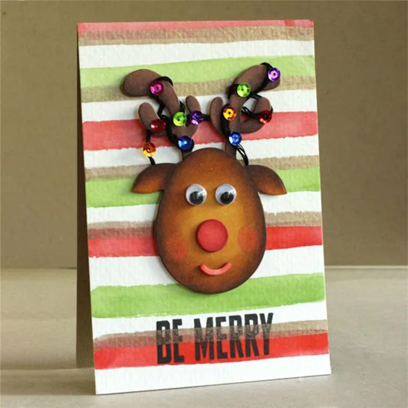DiyArts Рождественский лось металлические режущие штампы для DIY новый Скрапбукинг