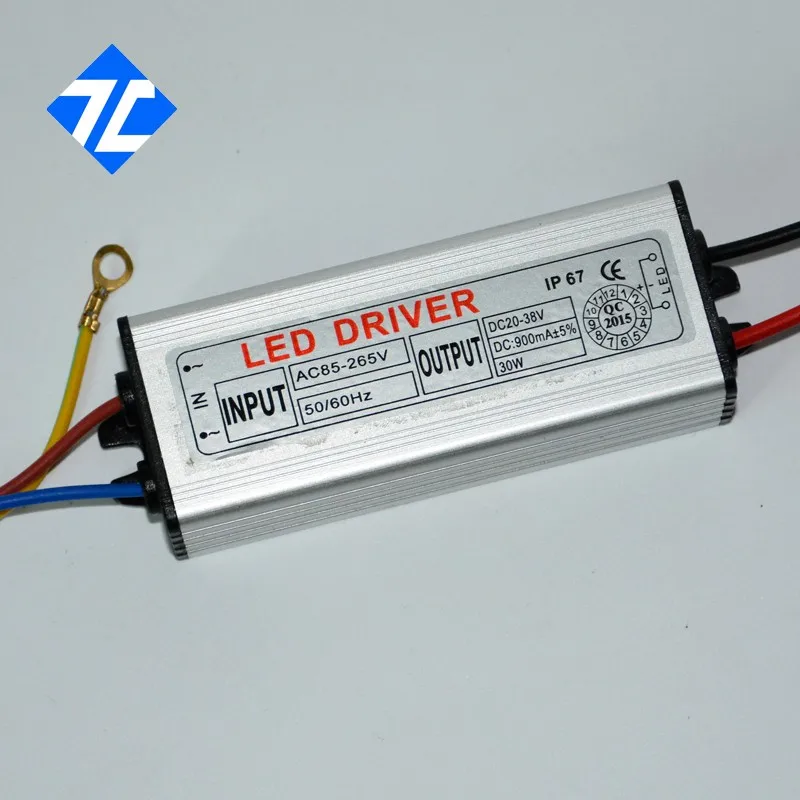 5X высокое качество AC100 265V IP65 10 Вт 20 30 50 60 100 Светодиодный прожектор чип драйвер