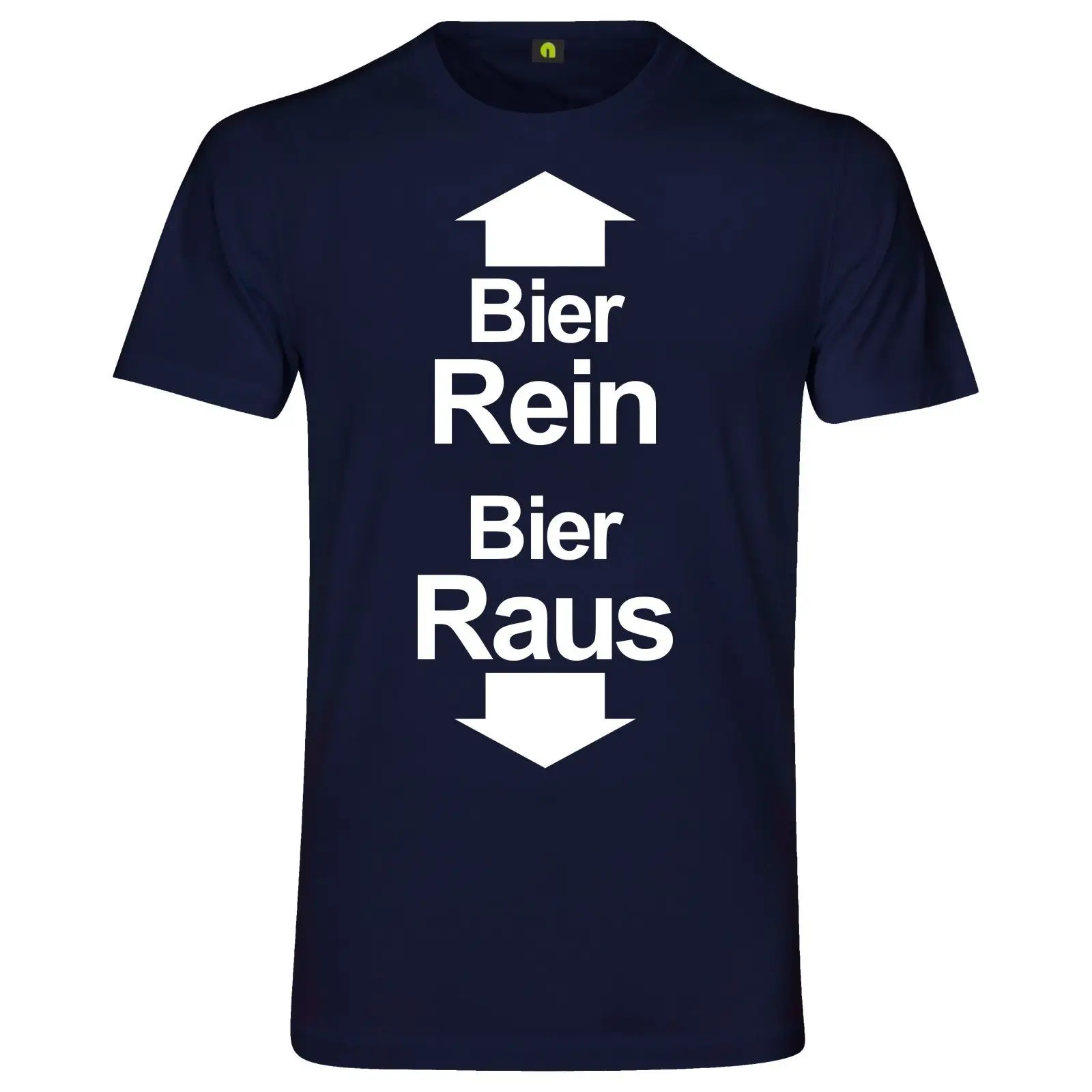 Футболка Bier Rein Raus | Saufen Alkohol фестиваль рулон пиво Мужская одежда