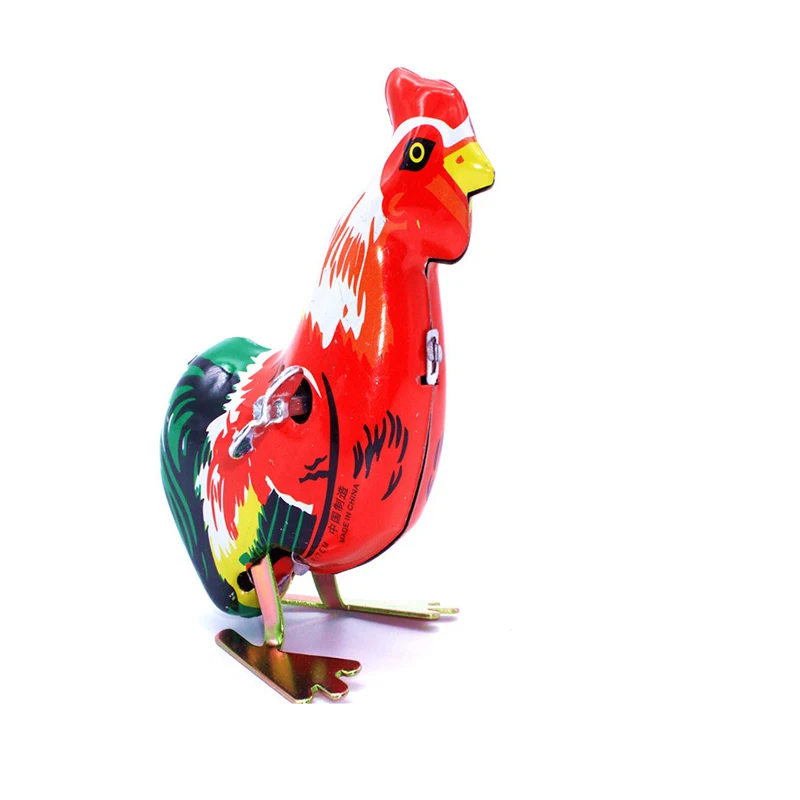 Clockwork Rooster Model Vintage Jumping Cock Tin Toys Classic Hobby Collectible Toy For Adult Children Funny Gifts | Игрушки и хобби