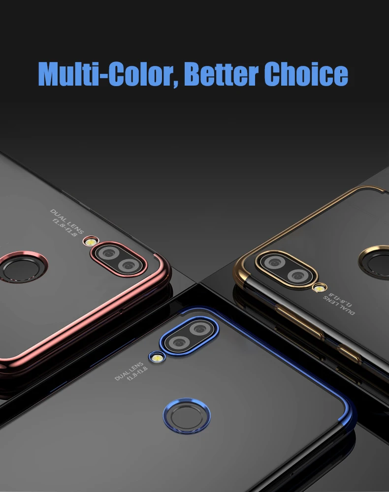 Case For Huawei Y9 2019 Soft TPU Shell Back Protective Transparent Clear Silicone 2018/Huawei Enjoy 8 Plus | Мобильные телефоны и