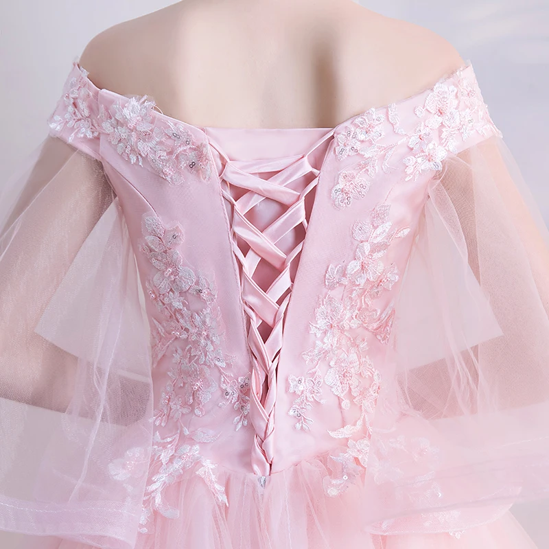 JaneVini очаровательные расшитые блестками розовые платья Quinceanera V шеи аппликационные Жемчужины для кружева с открытой спиной Большие размеры бальное платье халат 16 Ans