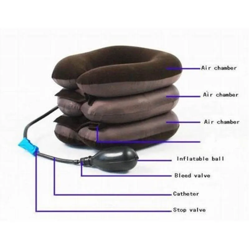 Inflatable Air Cervical Neck Traction Soft Brace Device Messager Unit JS88 | Красота и здоровье