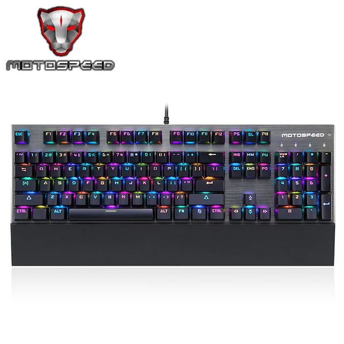 Motospeed CK108 механическая клавиатура USB Проводная игровая синий/черный