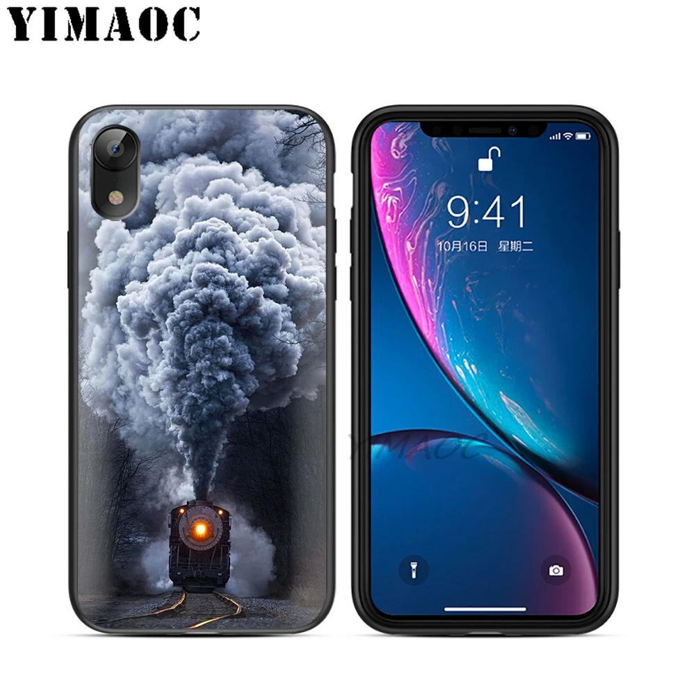 YIMAOC закат девушка красочный небо Мягкий ТПУ Черный силиконовый чехол для iPhone X