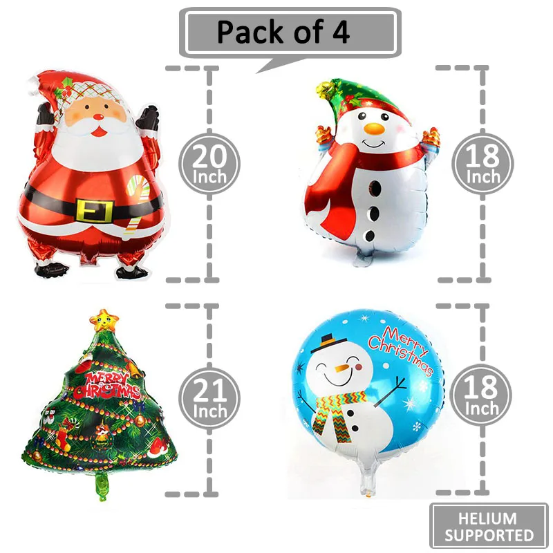 4pcs 16, 32 дюйма, номер, воздушные шары с надписью «Happy new year Eve», декор, Рождественский воздушный шар из фольги, украшения, розовое золото, серебряные комплектующие - Цвет: 4pcs