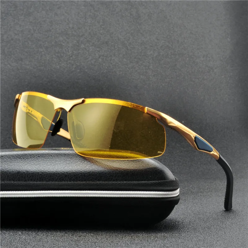 MINCL/2019 с желтыми стеклами солнечные очки ночного видения Для мужчин антибликовым
