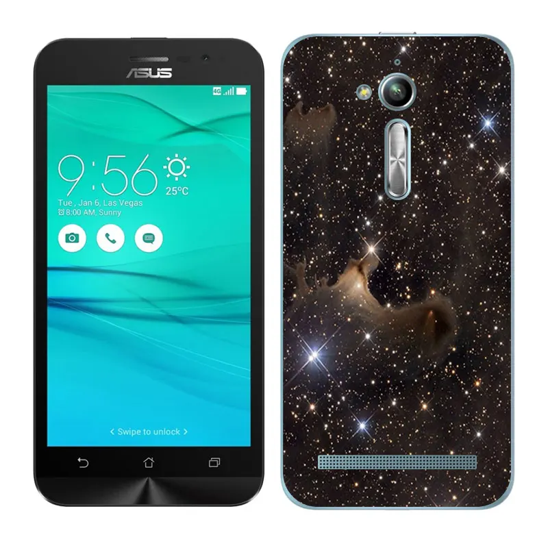 Мягкий силиконовый чехол для Asus Zenfone Go ZB500KL ZB500KG с изображением туманности Для 5
