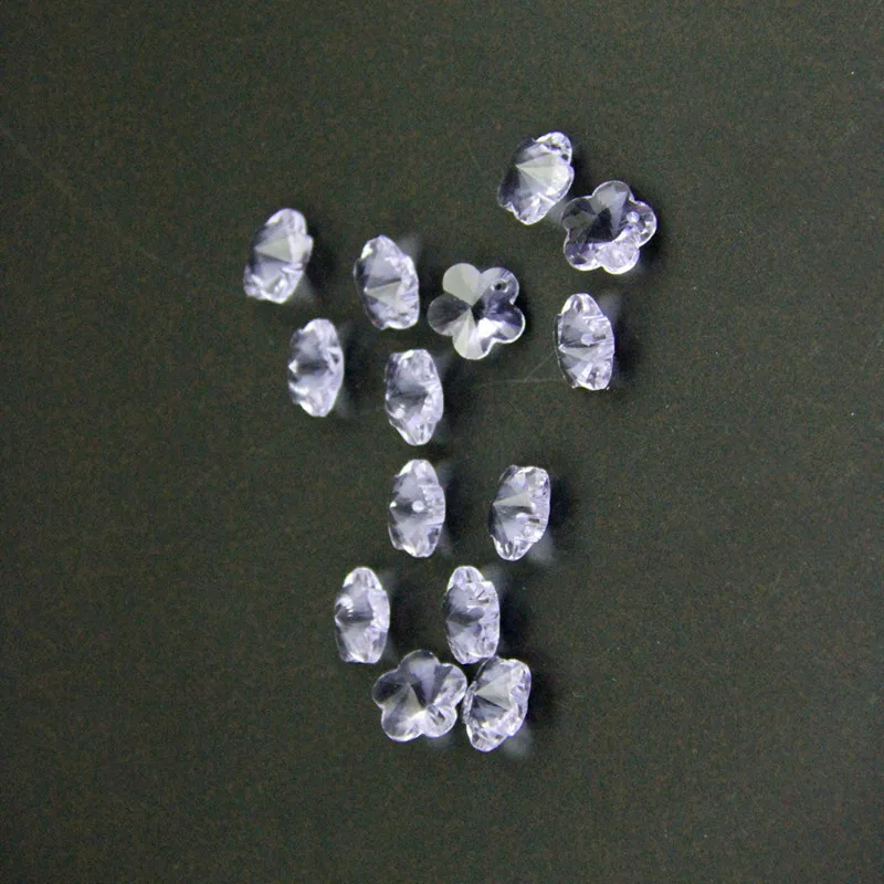 1000 шт. хрустальные бусины в форме цветка сливы 14 мм|chandelier beads|chandelier crystal partscrystal