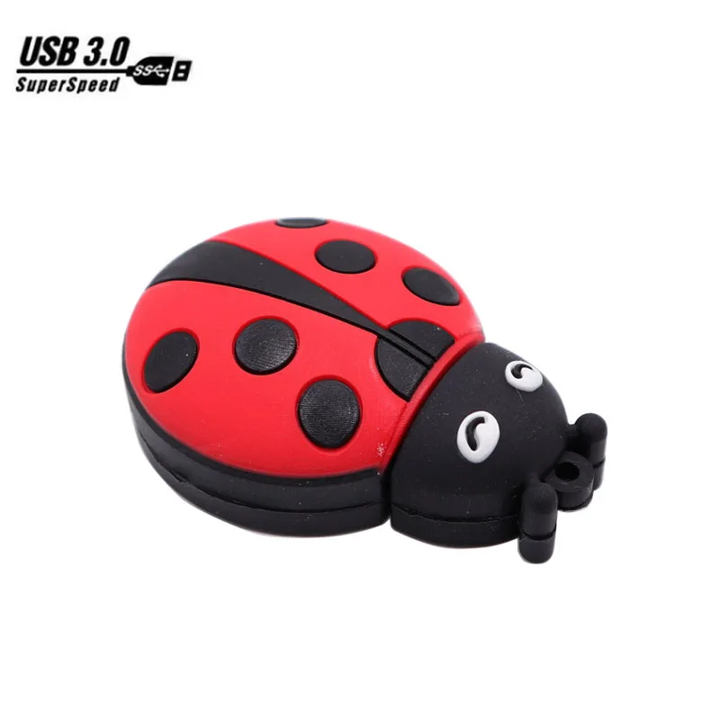 USB 3 0 Флеш накопитель 8 GB 16 ГБ 32 64 с мультяшной божьей коровкой карту флэш памяти