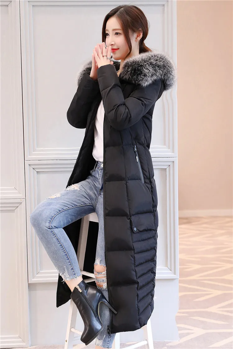 2018 новый стиль X-Long parkas черный белый красный серый темно-синий большой размер